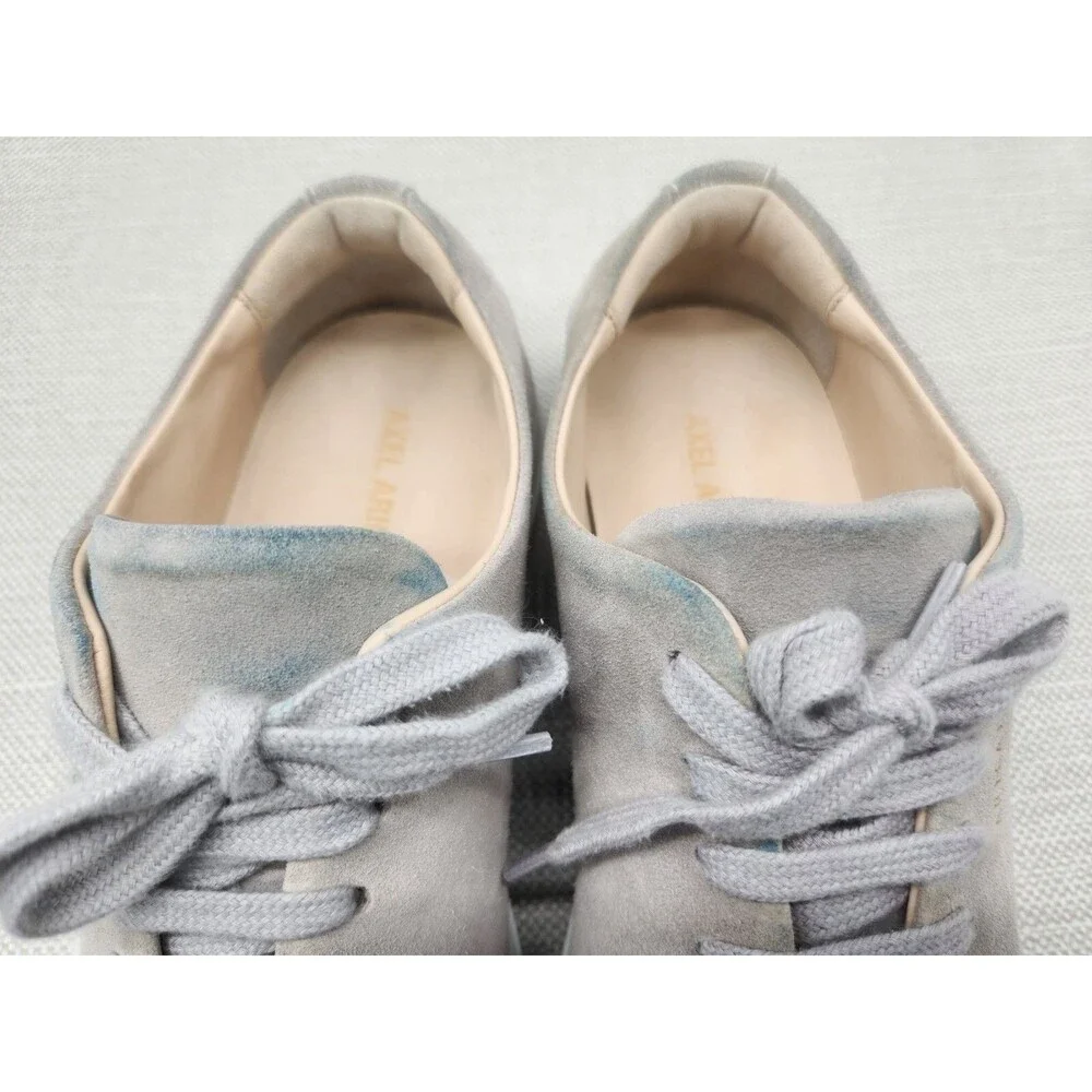 Alex Arigado Cap Toe Sneaker Size 9 Gray Leather Suede Lace Up Casual